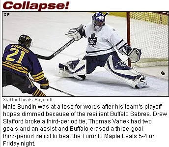 Collapse indeed. Where is Sundin now?