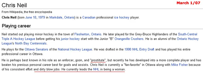haha….his ever changing wiki entry