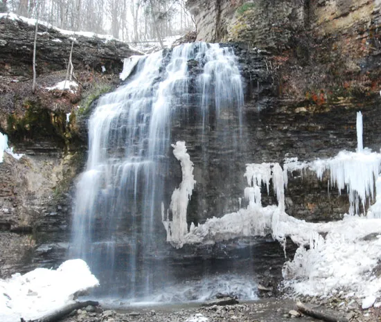 Beautiful Tiffany Falls in Hamilton, Ontario