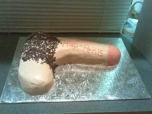 Hehe…yes. It is a penis cake