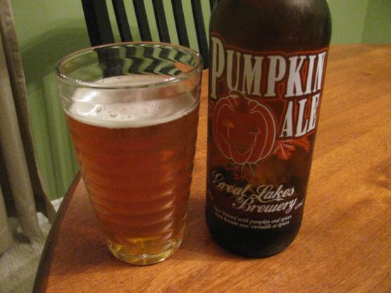 Mmm. Great Lakes Brewery’s Pumpkin Ale… I quite like it.