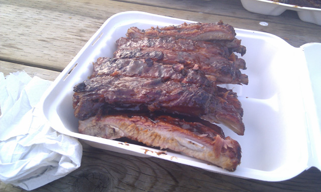 Yummy. Ribs.