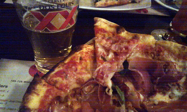 Pizza and beer