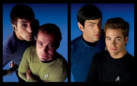New and old Kirk and Spock