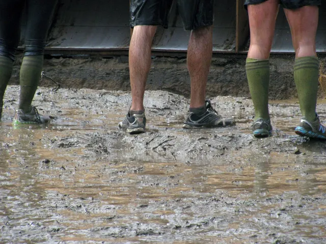 The mud in tough mudder