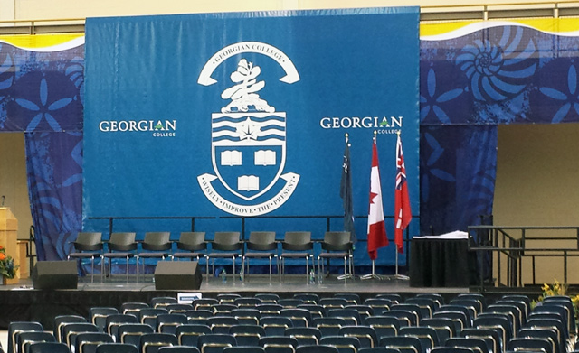 Graduation hall at Georgian