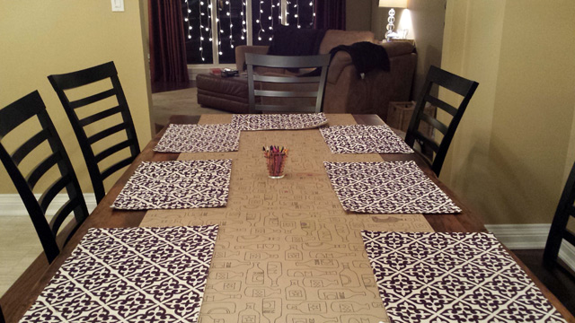 Dining room before the guests arrive