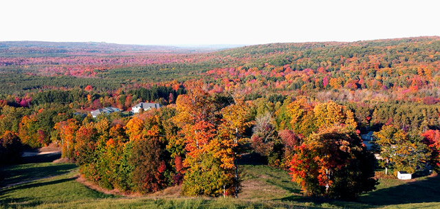 The view from the hill at Horseshoe Valley