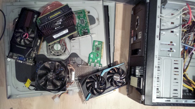 Assorted parts of my gaming (main) computer…