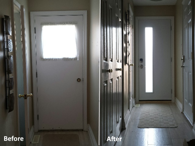 Before and After – The new door