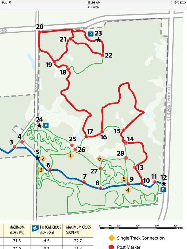 Palgrave Forest Hiking Map