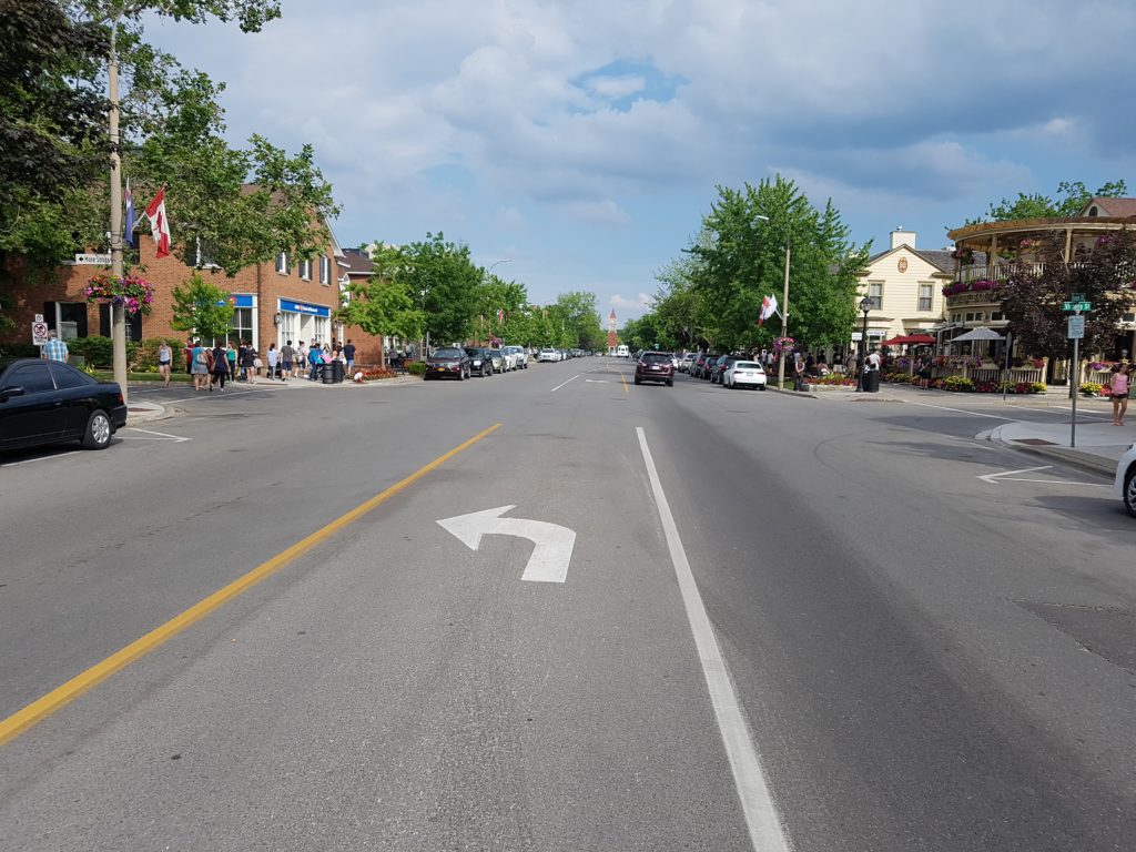 A shot down main street in NoTL.