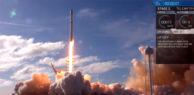 SpaceX’s Falcon Heavy launch