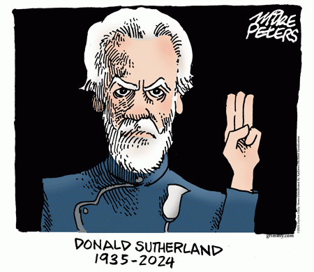 R.I.P. Donald Sutherland - Image by Mike Peters