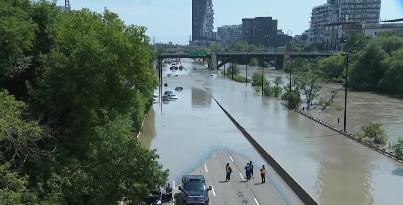 Wow. Flooded DVP.