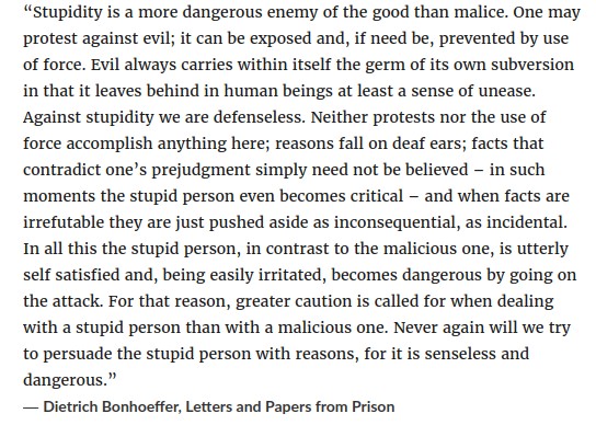 Stupid is as stupid does. Stupid is as stupid does.